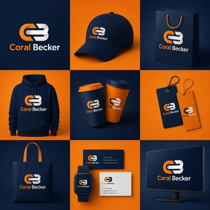 Coral Becker full brand identity system