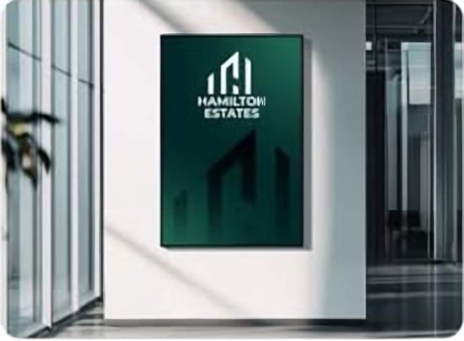 Hamilton Estates office poster mockup