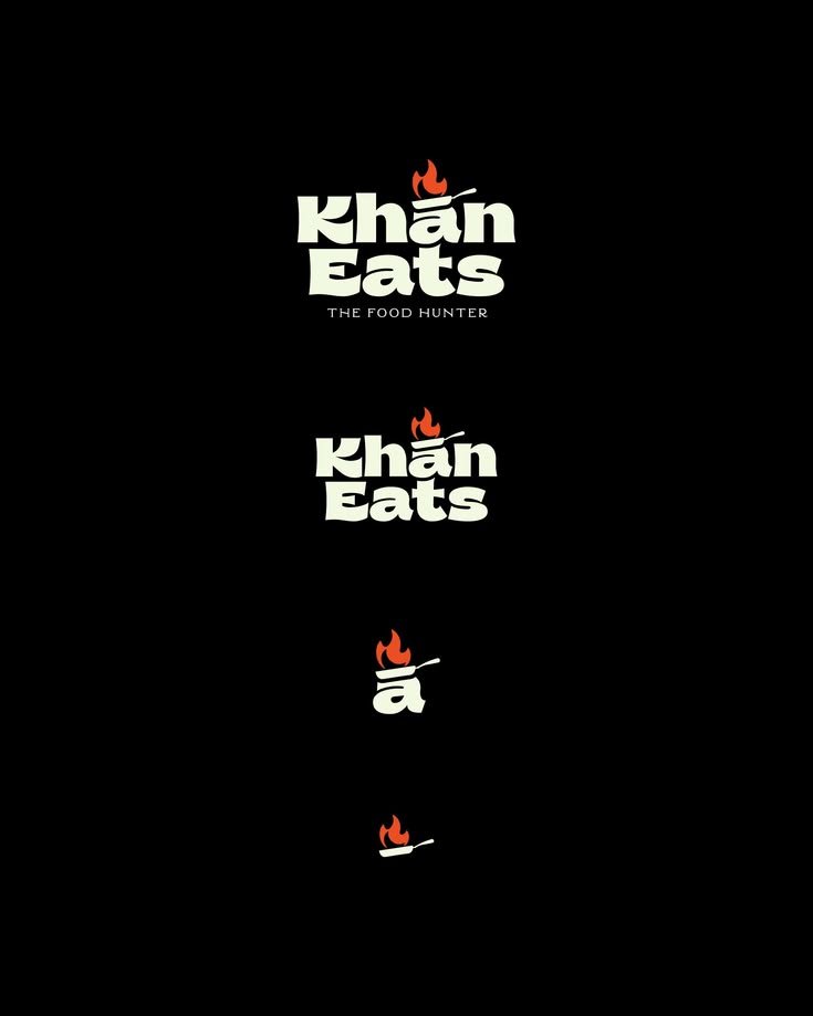 Khan Eats logo system