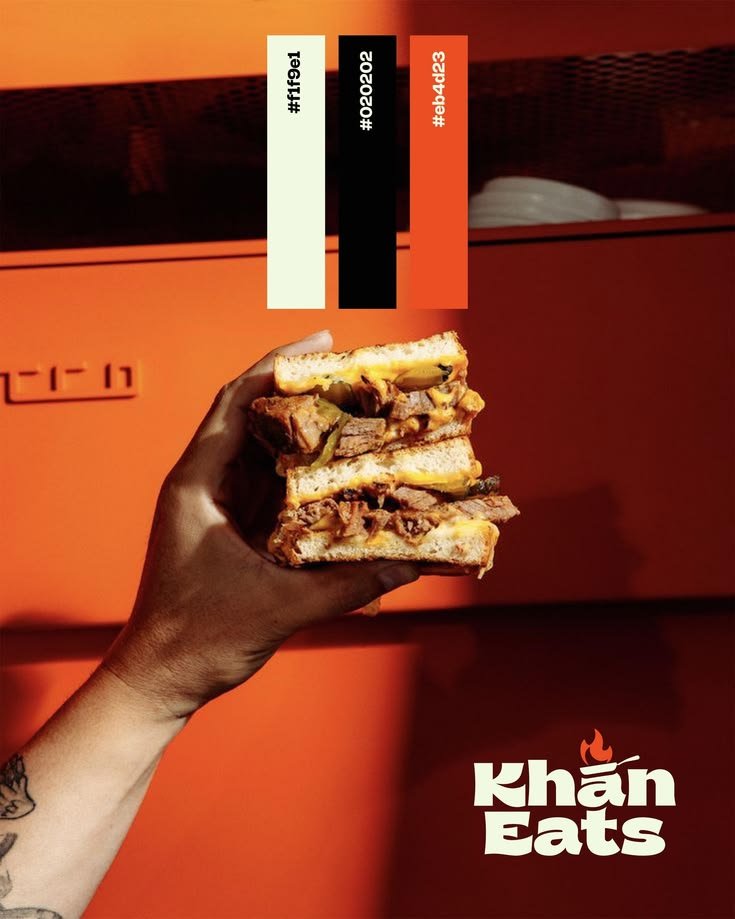 Khan Eats color palette