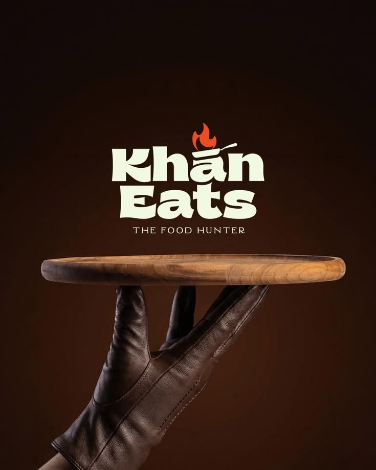Khan Eats serving board mockup
