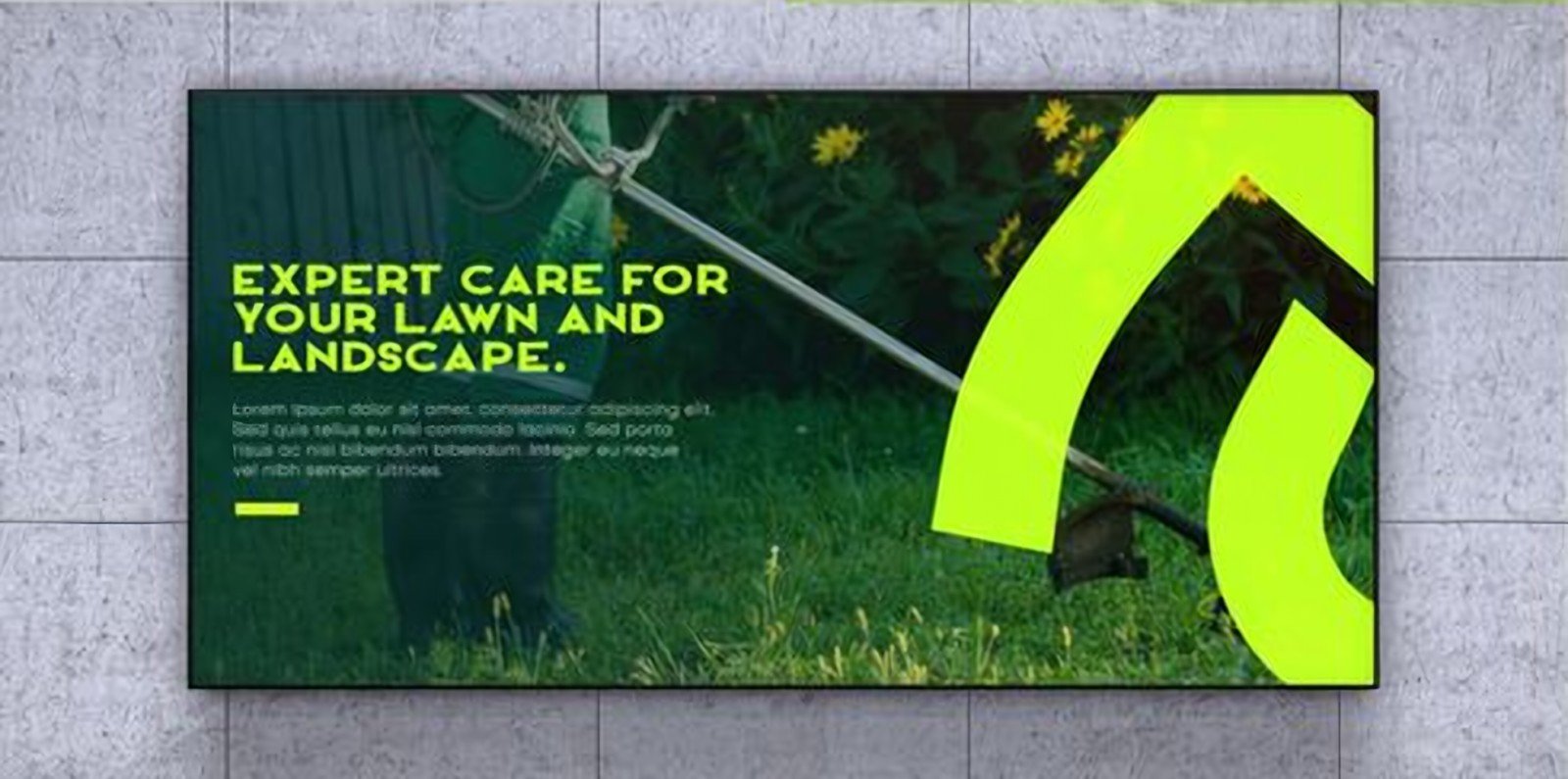 Mighty Green billboard mockup