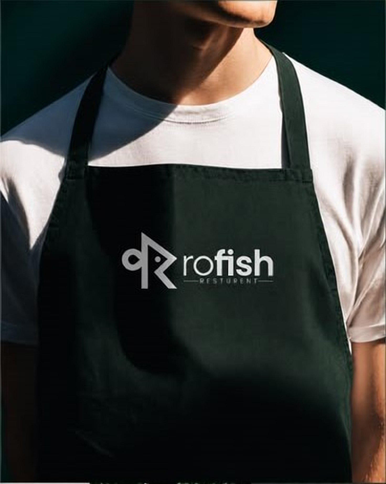 Rofish apron mockup